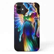 Angel aus mehrfarbigem Glas