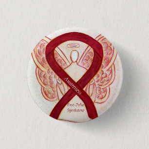 Angel Awareness Ribbon-Buttone nach dem Polio-Synd Button