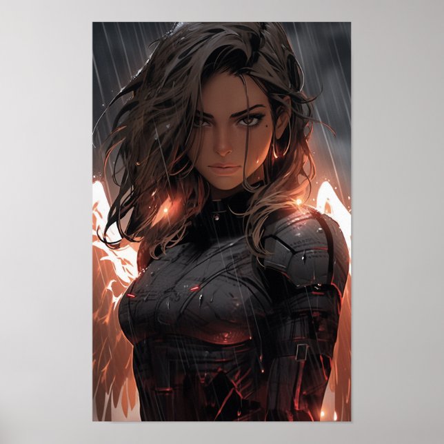 Angel Battle Ready Alita Kunstwerk Poster (Vorne)