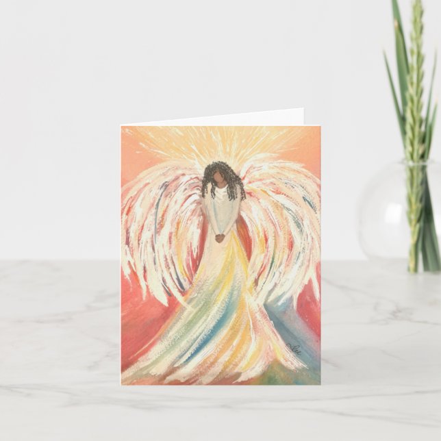 Angel-Blankenkarte beten Karte (Vorderseite)