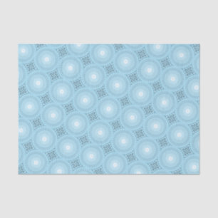 Angel-blaues aquamarines Swirbelmuster Seidenpapier