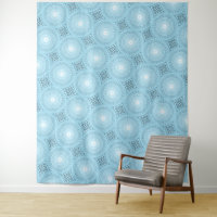 Angel-blaues aquamarines Swirbelmuster
