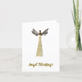 Angel Blessings Faltkarte Feiertagskarte