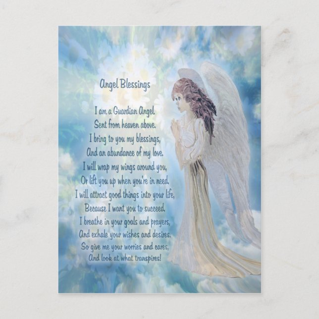 Angel Blessings Postkarte (Vorderseite)