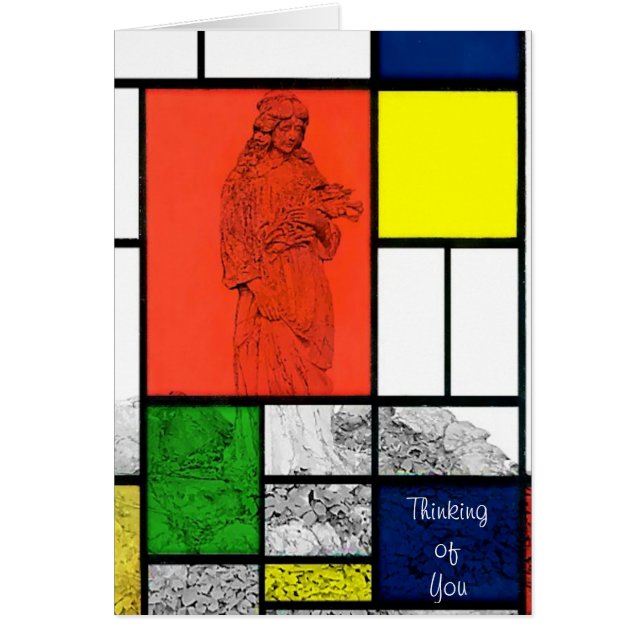 Angel Bouquet Penser à votre carte (Devant)