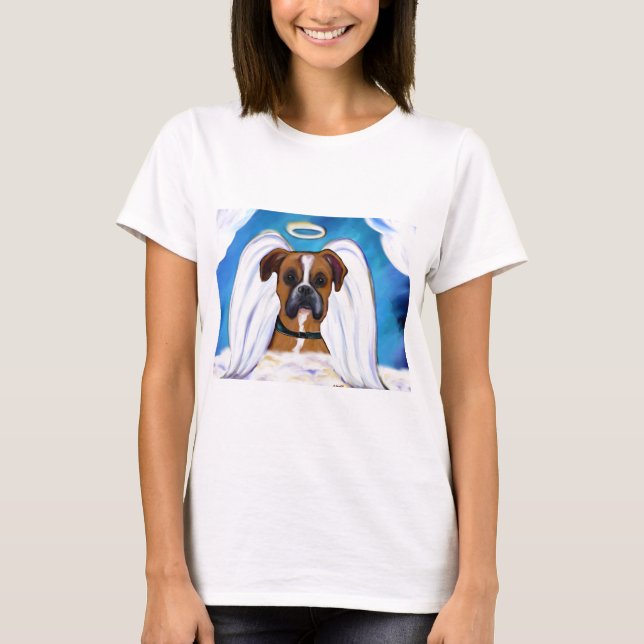 Angel Boxer Dog T-Shirt (Vorderseite)