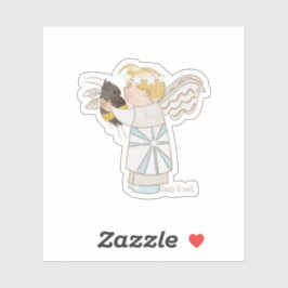 Angel Boy and Bee Sticker