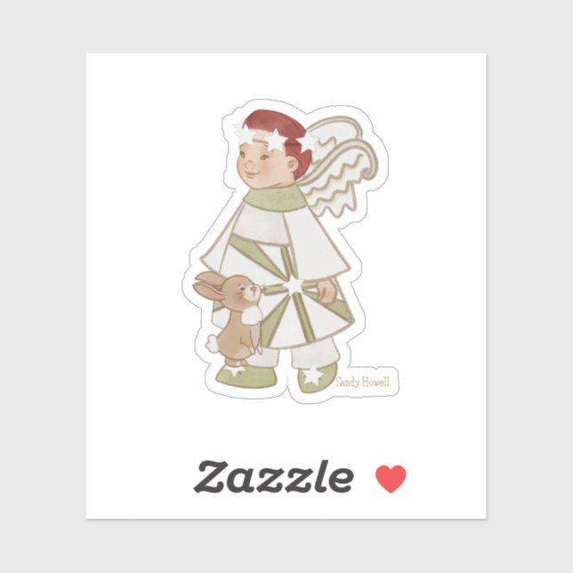 Angel Boy und Bunny Sticker (Blatt)