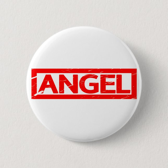 Angel-Briefmarke Button (Vorderseite)