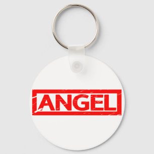 Angel-Briefmarke Schlüsselanhänger
