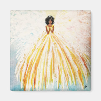 Angel Bright 2 pouces Magnet Carré
