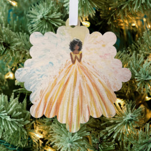Angel Bright Paper Ornament Karte