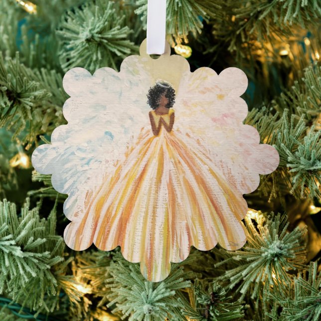 Angel Bright Paper Ornament Karte (Insitu (Baum))