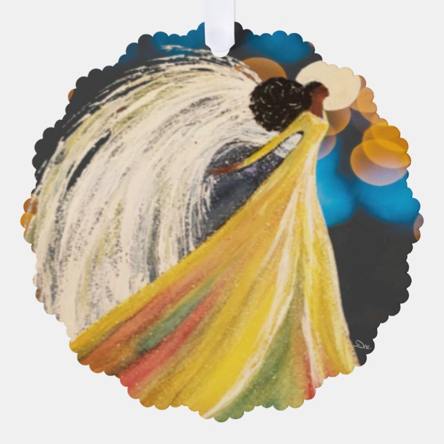 Angel Bright Paper Ornament Karte (Vorderseite)