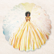 Angel Bright Paper Untersetzer Set (6)