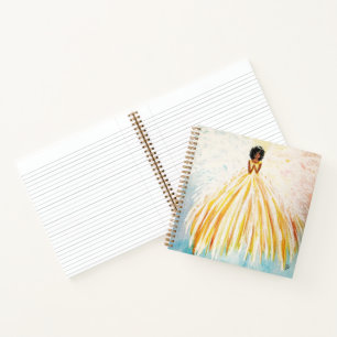 Angel Bright Spiral Notebook (8.5 x 8.5) Notizbuch