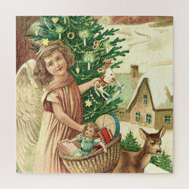 Angel bringen Weihnachtsgeschenke und Geschenke (Vertikal)