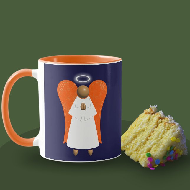 Angel Brown, Ange Gardien Mug (Brown Guardian Angel mug & Cake)
