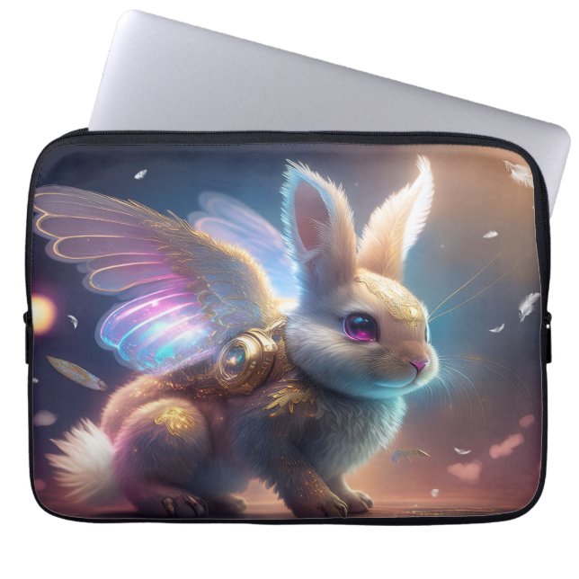 Angel Bunny Laptopschutzhülle (Vorderseite)