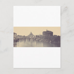 Angel-Burg und Vatikankuppel Postkarte