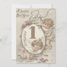 Angel Cherub Rose Einladung