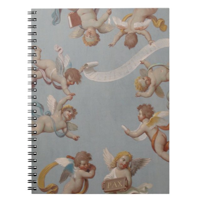 Angel Cherubs Whimsical Renaissance Notizblock (Vorderseite)
