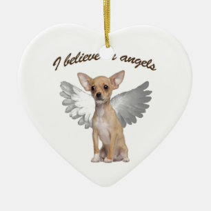 Angel Chihuahua Keramikornament