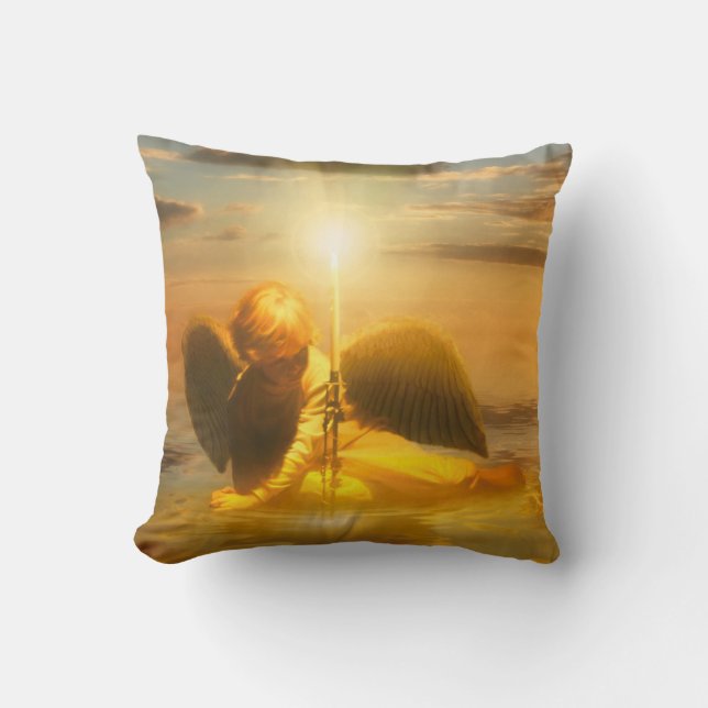 Angel Child LIGHT THE WORLD Kissen (Vorderseite)
