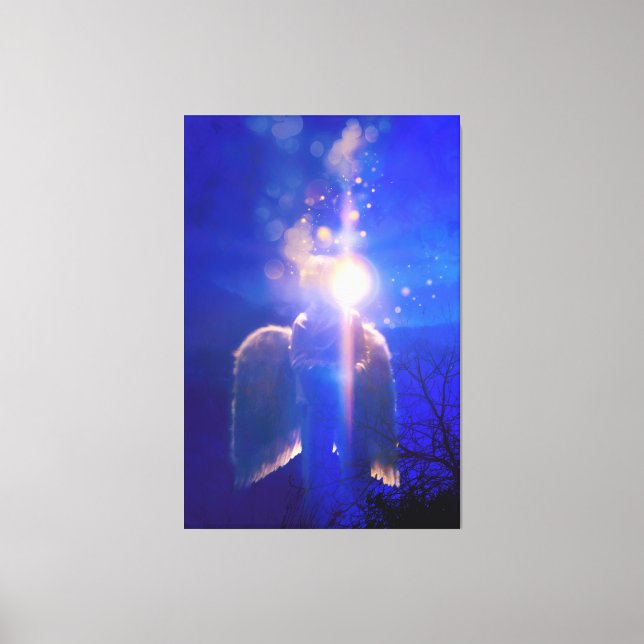 Angel Child "NIE ALLEIN" Leinwanddruck (Vorderseite)