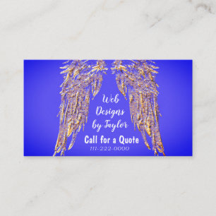 Angel Christian Purple Cartes de visite