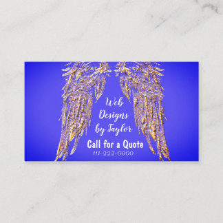 Angel Christian Purple Cartes de visite