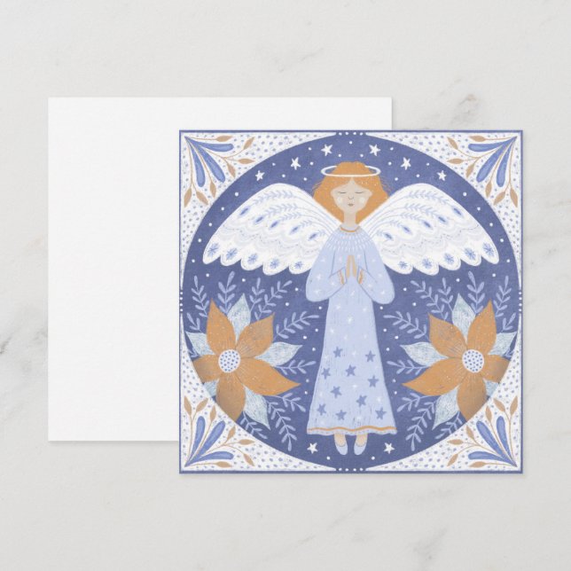 Angel Christmas Card Karte (Vorne/Hinten)