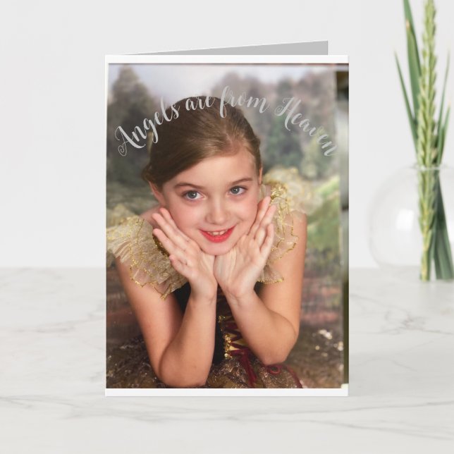 Angel Christmas Card Karte (Vorderseite)