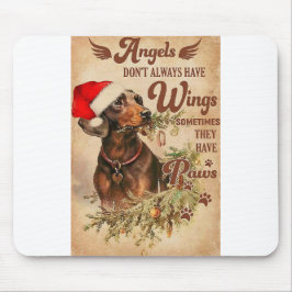 Angel Christmas Dackeln Mousepad