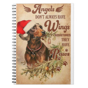 Angel Christmas Dackeln Notizblock