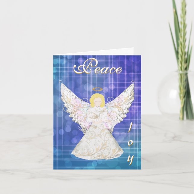 Angel Christmas Grußkarte Feiertagskarte (Vorderseite)