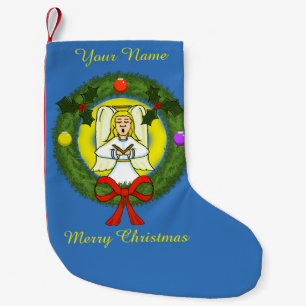 Angel Christmas Strumpf (benutzerdefinierbar) Kleiner Weihnachtsstrumpf