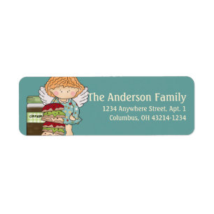 Angel Cookie Baker Rücksendeadresse Label design3