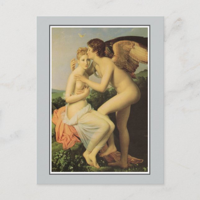 Angel, Cupid und Psyche von Gérard Postkarte (Vorderseite)