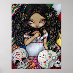 Angel de los Muertos Kunstdrucktag der Toten Poster