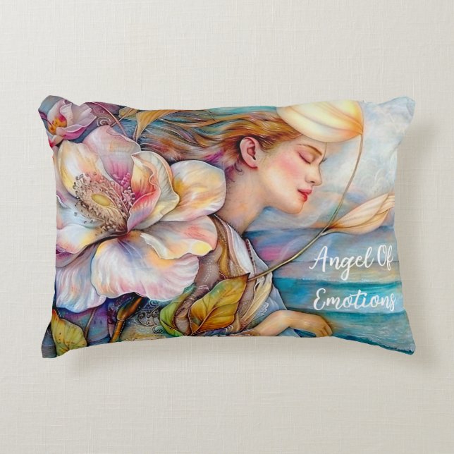 Angel d'émotions Coussin d'accentuation turquoise (Devant)