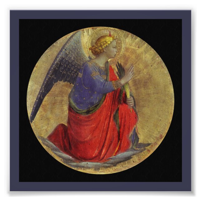 Angel der Annunziation von Fra Angelico Fotodruck (Vorne)