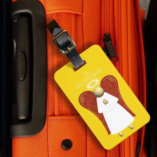 Angel der asiatischen Wächter (beidseitig) Gepäckanhänger (Asian Guardian Angel)