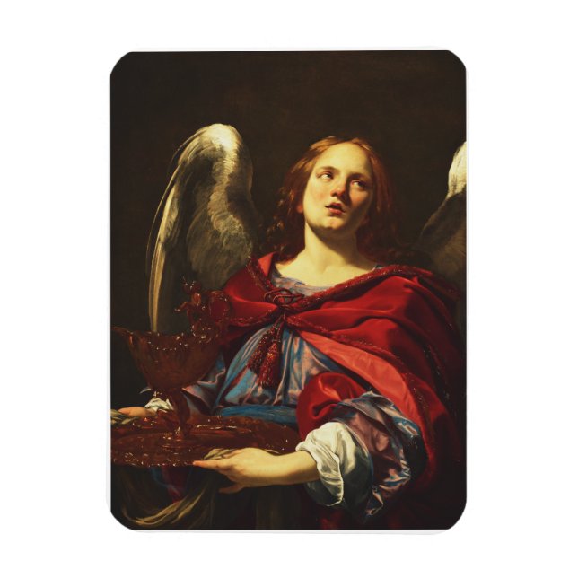 Angel, der das Schiff und das Handtuch hält Magnet (Vertikal)
