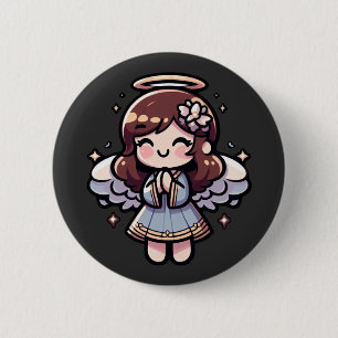 Angel der Tscherubischen Halbinsel - Engel, Kawaii Button