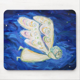 Angel der Weißen Wächter mit Schlafbaby Mousepad