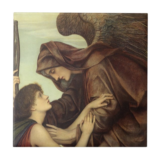 Angel des Todes von Evelyn De Morgan Fliese (Vorderseite)