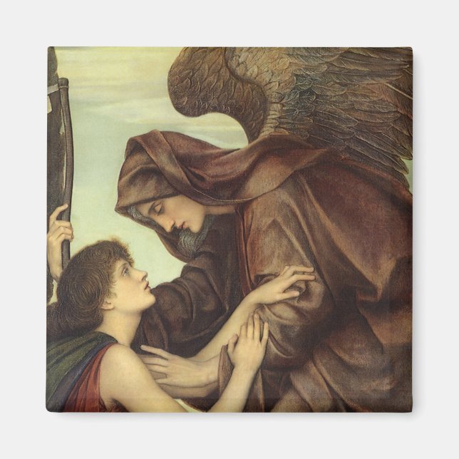 Angel des Todes von Evelyn De Morgan Magnet (Vorne)