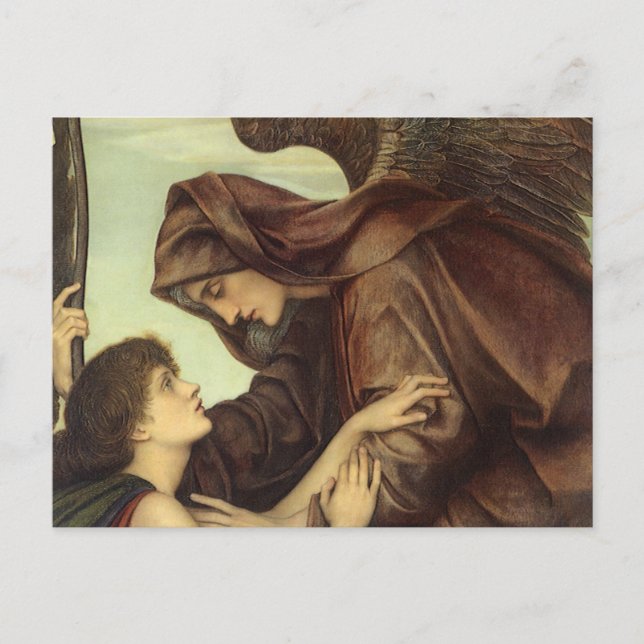 Angel des Todes von Evelyn De Morgan Postkarte (Vorderseite)