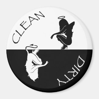 Angel / Devil Clean / Dirty Lave-vaisselle Magnet
